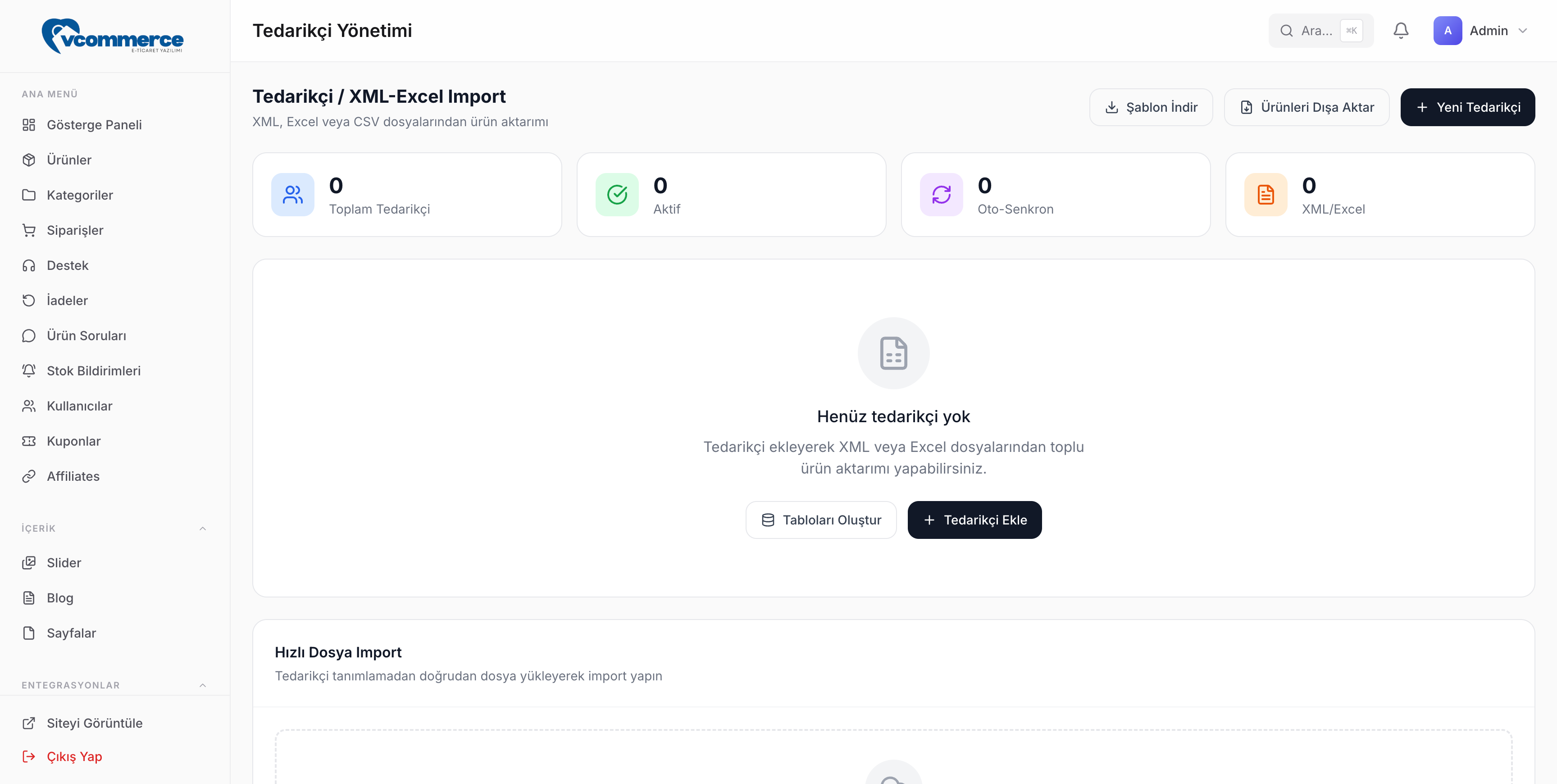 vCommerce E-ticaret yazılımı Limon Yazılım
